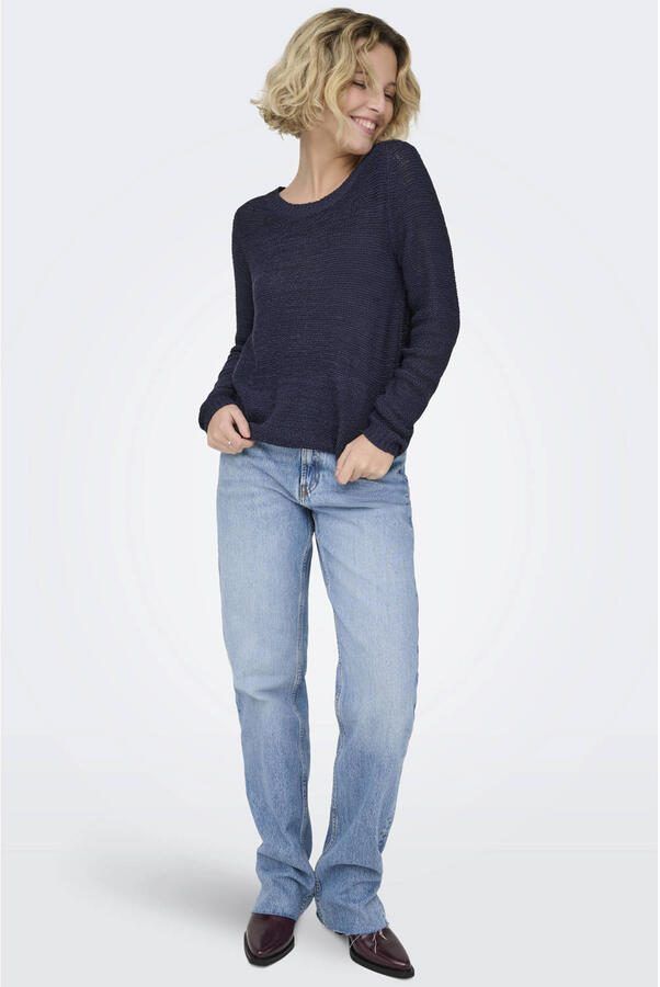 Only Blauwe Ronde Hals Gebreide Kleding voor Vrouwen Blue Dames - Foto 2
