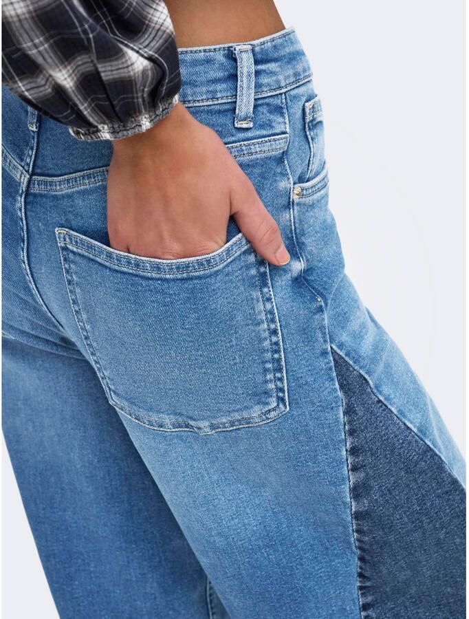 ONLY high waist barrel jeans mediumblauw - Foto 2