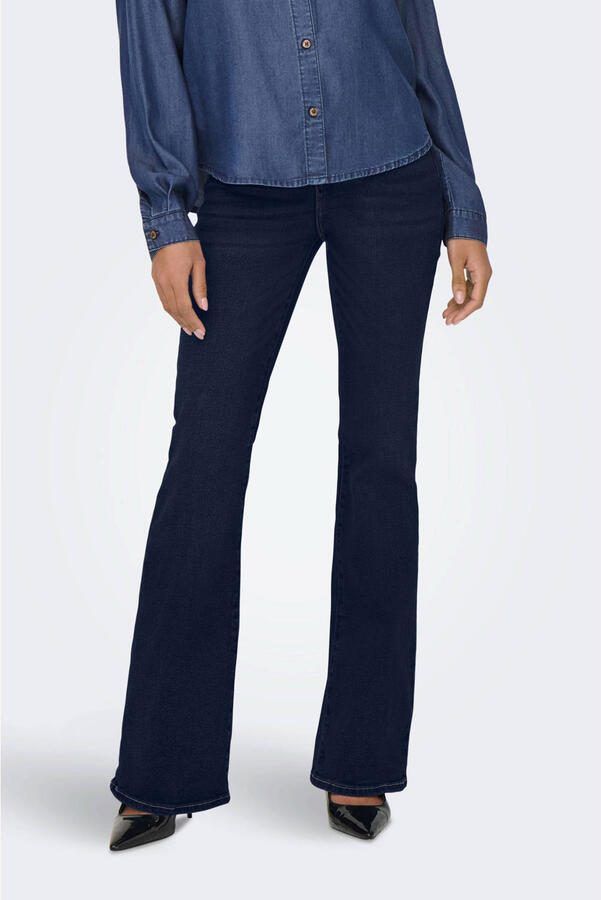 ONLY high waist flared jeans ONLHENNI dark blue denim rinse - Foto 3