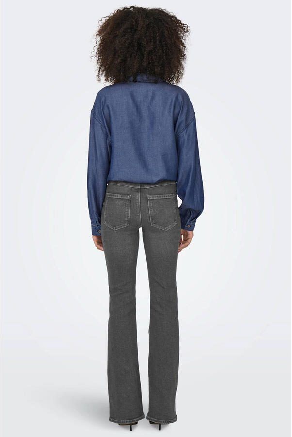 ONLY high waist flared jeans ONLHENNI grey denim - Foto 2