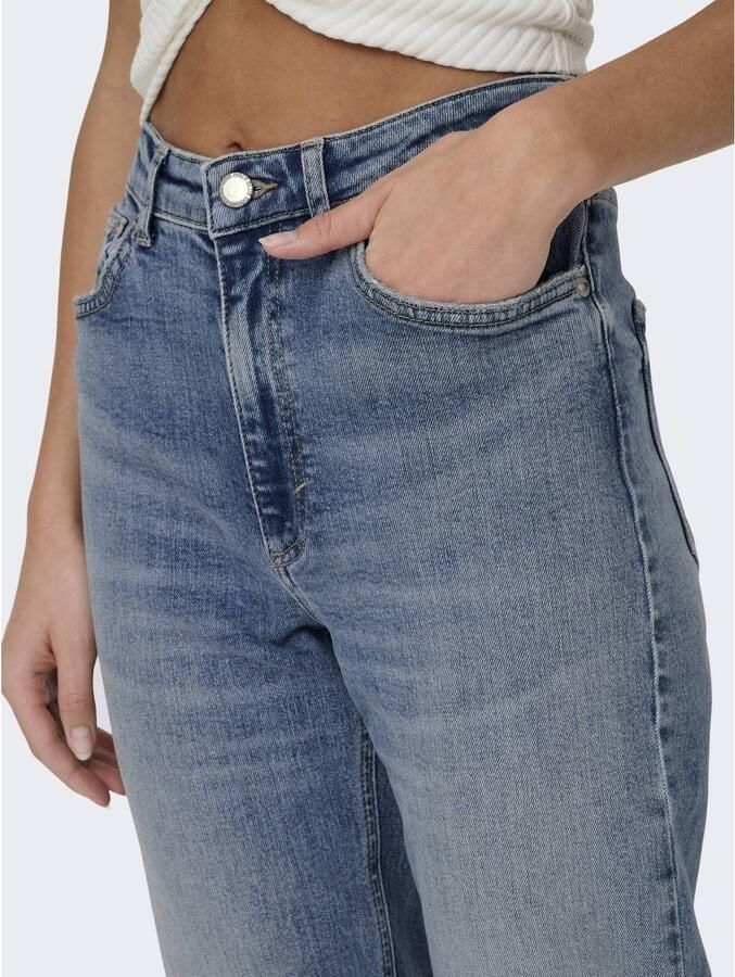 ONLY high waist flared jeans ONLJUICY medium blue denim - Foto 3