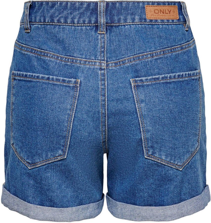 Only Korte jeans van katoen met vaste omslag aan de pijpen - Foto 2