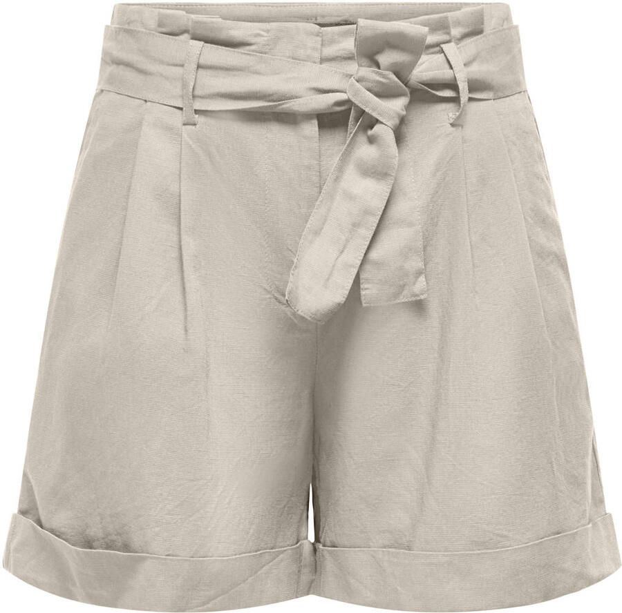 ONLY high waist regular fit short beige