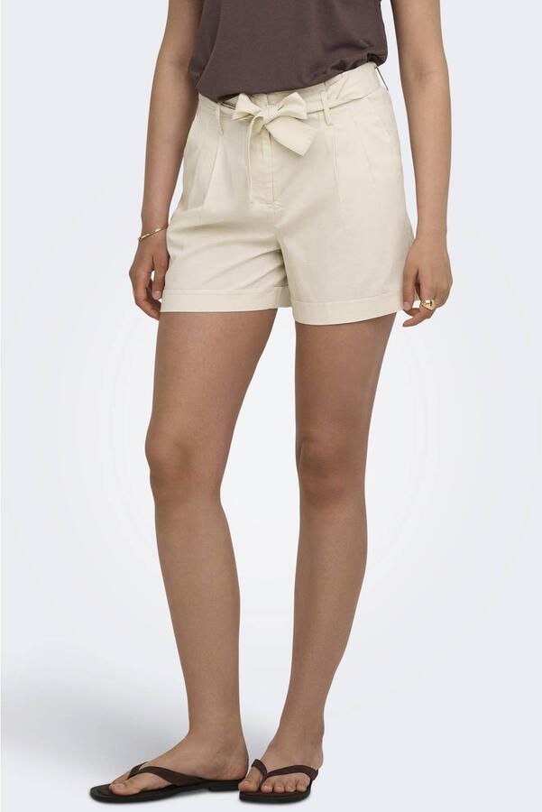 ONLY high waist regular fit short beige - Foto 3