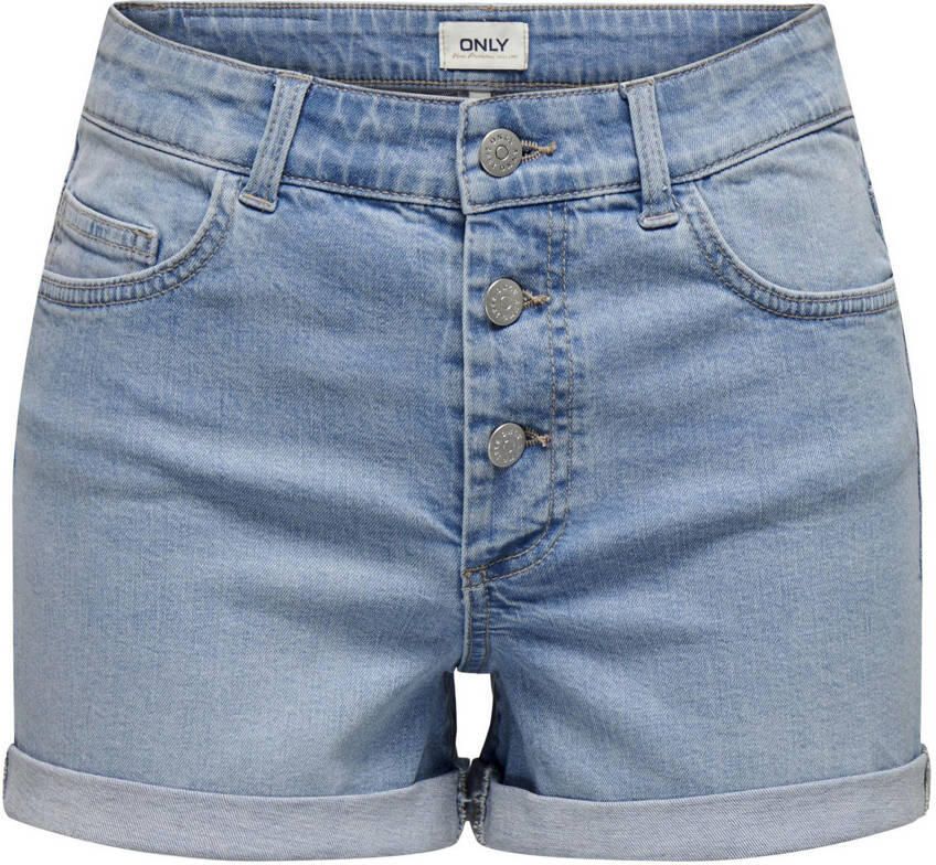 ONLY high waist regular fit short ONLHUSH light blue denim - Foto 2