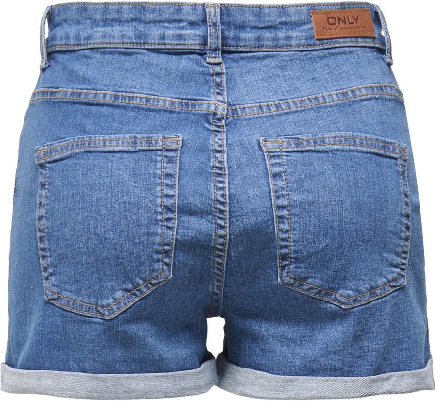 ONLY high waist regular fit short ONLHUSH medium blue denim - Foto 2