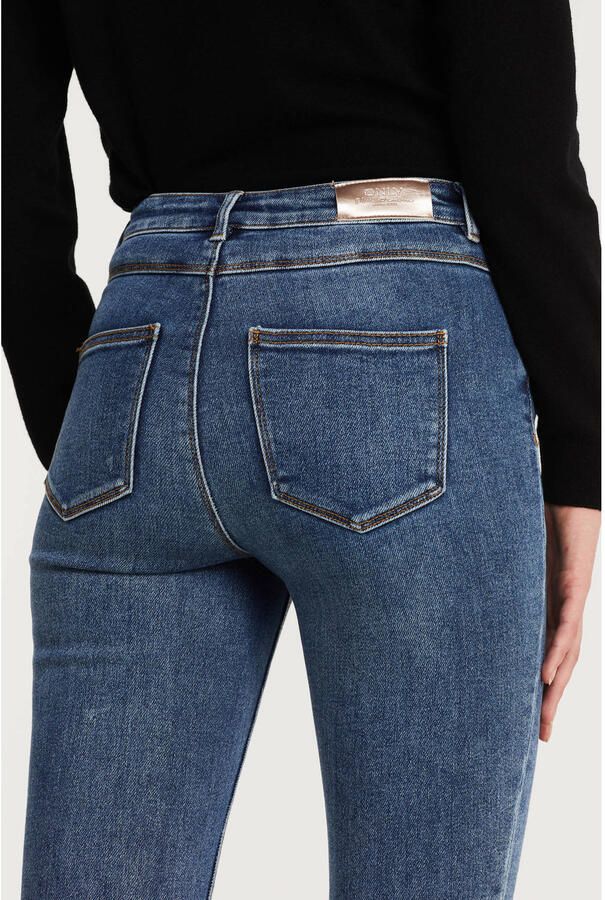 ONLY high waist skinny jeans ONLMILA medium blue denim