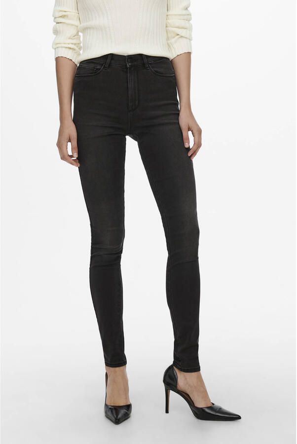 ONLY high waist skinny jeans ONLROYAL black denim regular - Foto 2