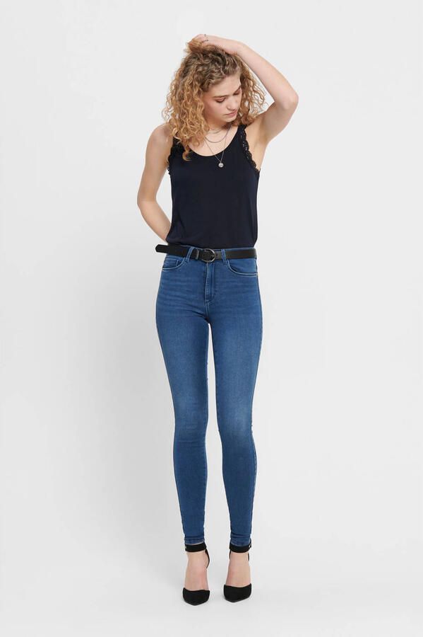 ONLY high waist skinny jeans ONLROYAL medium blue denim regular - Foto 2