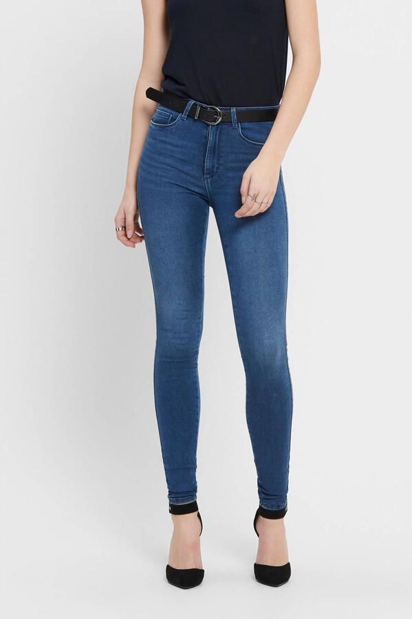 ONLY high waist skinny jeans ONLROYAL medium blue denim regular - Foto 3