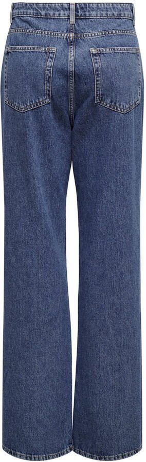 ONLY high waist straight leg jeans medium blue denim - Foto 2