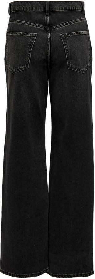 ONLY high waist wide leg jeans ONLHOPE black denim - Foto 3