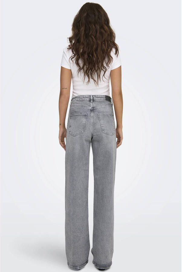 Only Wide fit high rise jeans van hoogwaardige katoenmix model 'JUICY' - Foto 2