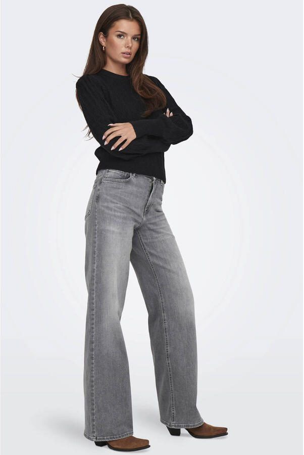 Only High-waist jeans ONLMADISON BLUSH HW WID DNM REA0938 NOOS - Foto 2