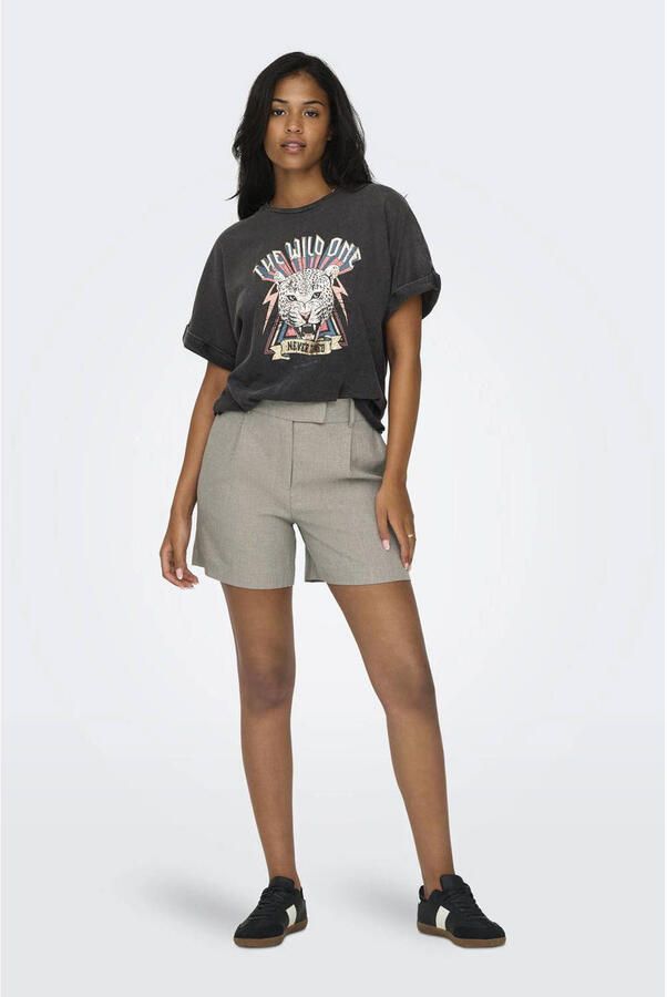 Only Short ONLLINDA – Shorts met hoge taille en wijde pijpen - Foto 3