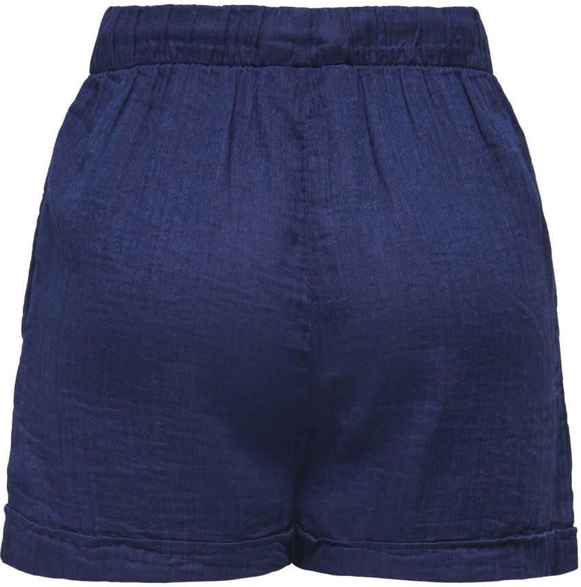 ONLY high waist casual short donkerblauw - Foto 2