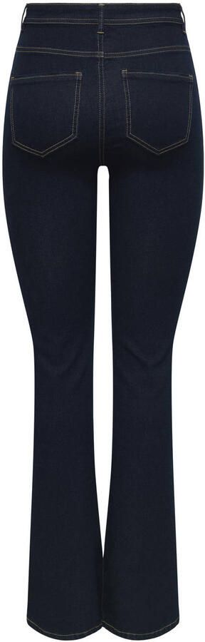 ONLY high waist flared jeans dark blue denim - Foto 3