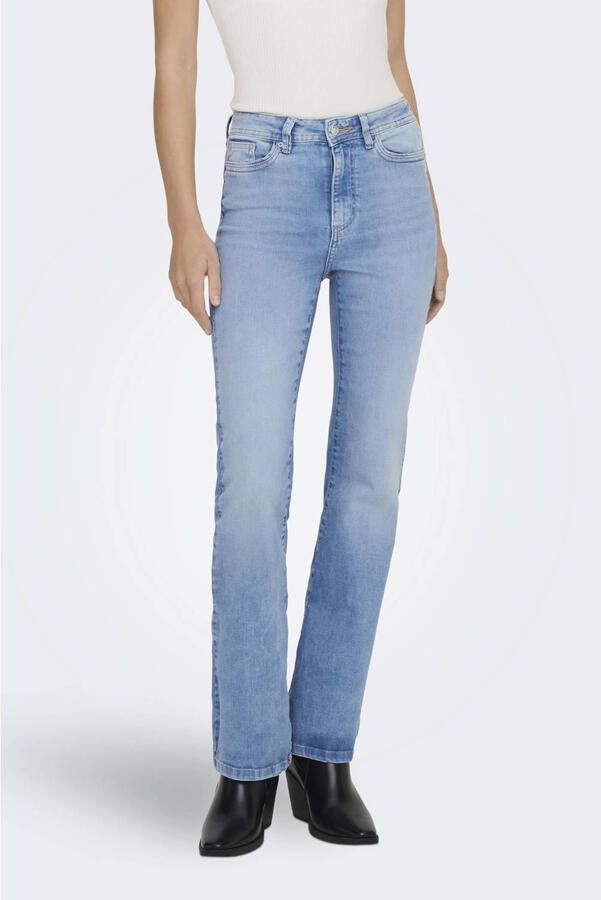ONLY high waist flared jeans light blue denim