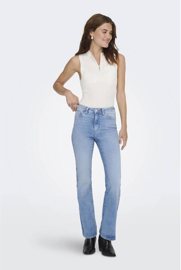 ONLY high waist flared jeans light blue denim - Foto 2