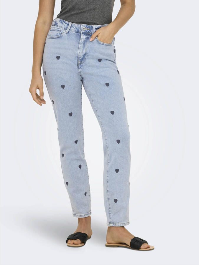 Only Emily Stretch High Waist Straight Fit Jeans Dames