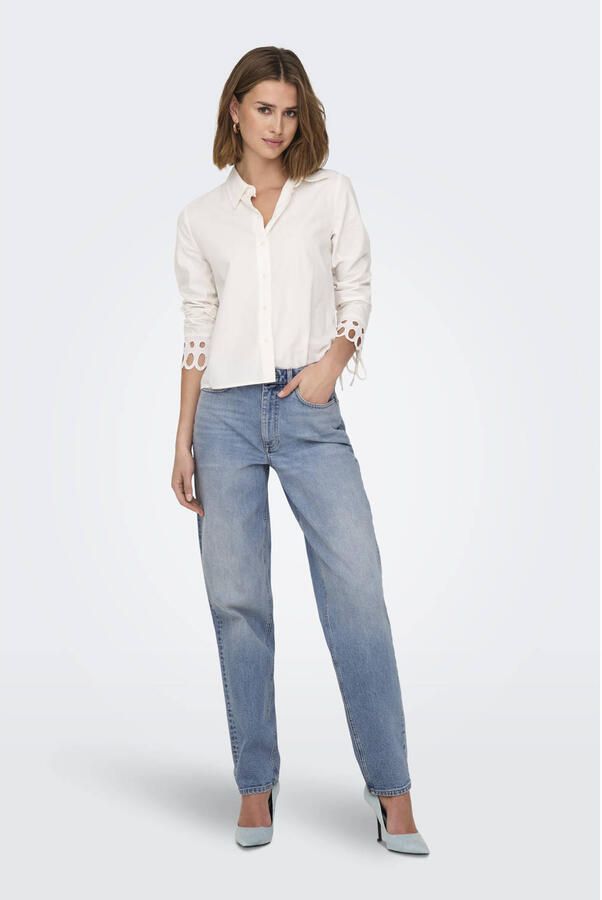 ONLY high waist mom jeans light blue denim