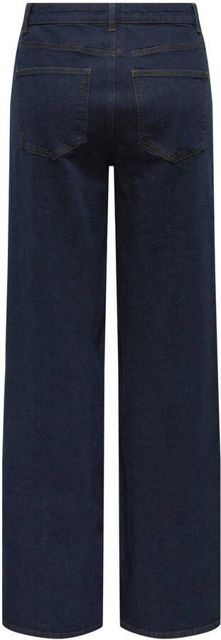 ONLY high waist wide leg jeans dark blue denim - Foto 2