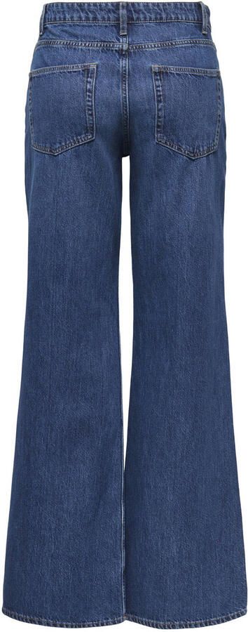 ONLY high waist wide leg jeans dark blue denim - Foto 3