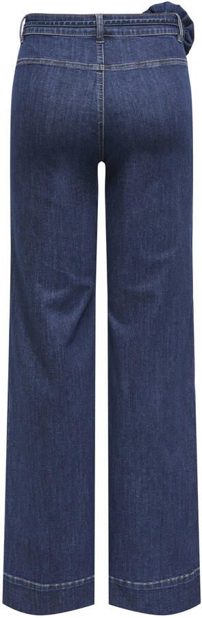ONLY high waist wide leg jeans dark blue denim - Foto 3