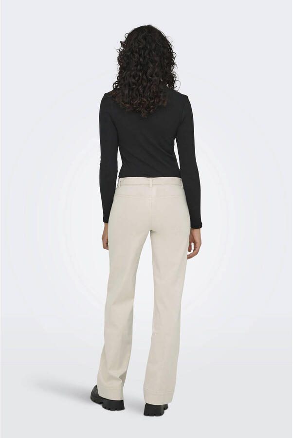 ONLY high waist wide leg jeans ecru - Foto 3