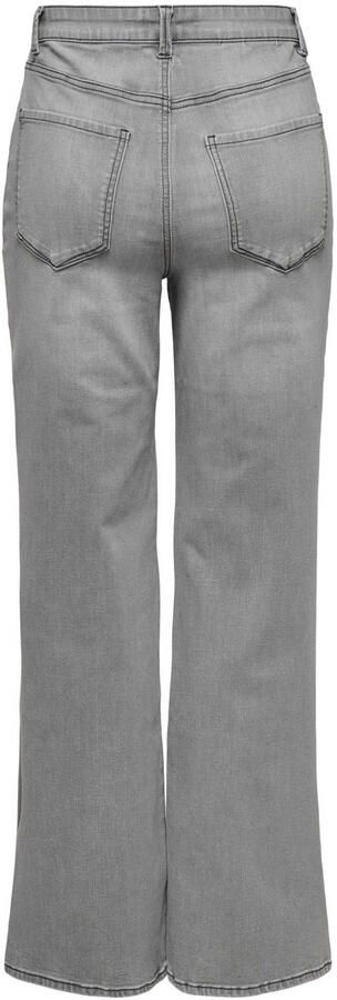 ONLY high waist wide leg jeans grey denim