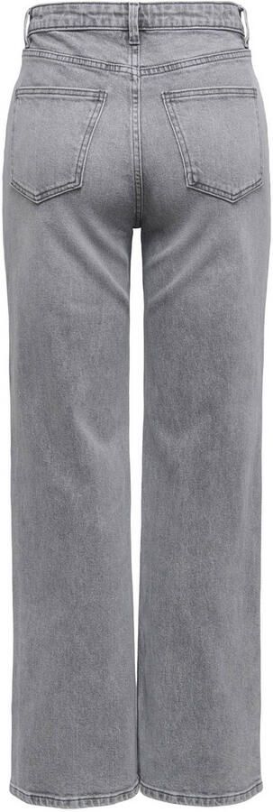 ONLY high waist wide leg jeans grey denim - Foto 2
