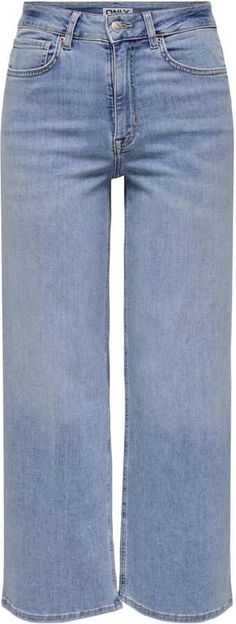 ONLY high waist wide leg jeans light blue denim