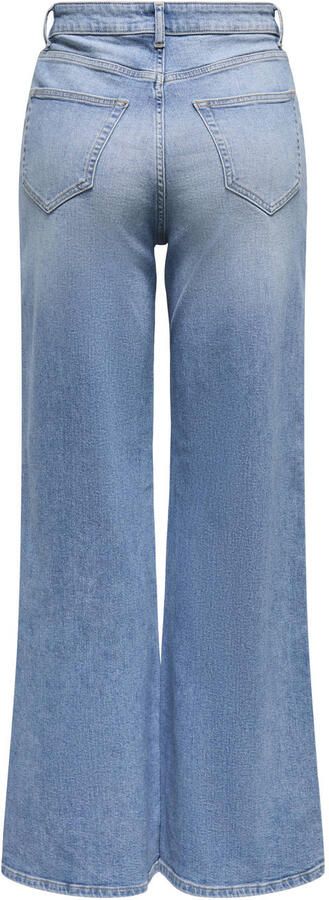 ONLY high waist wide leg jeans light blue denim