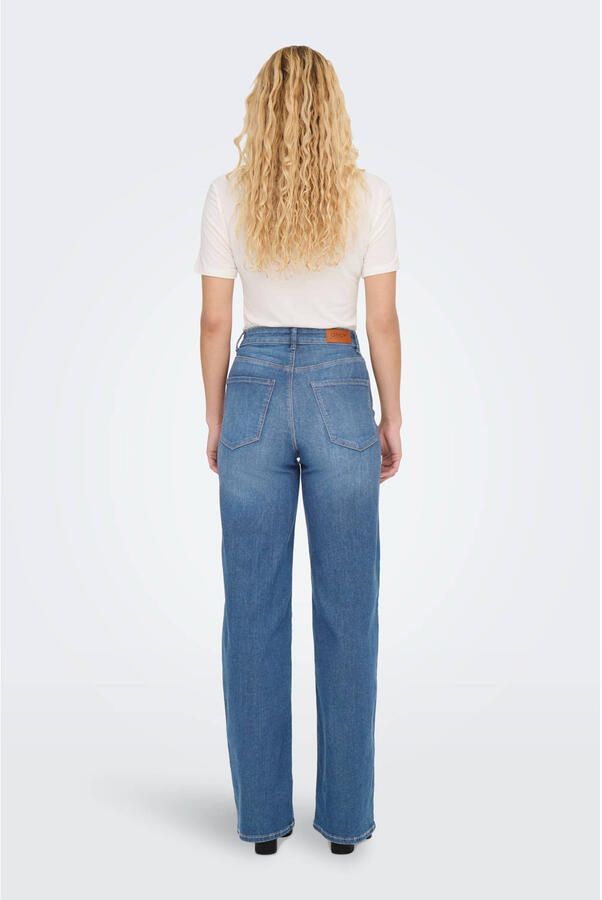 ONLY high waist wide leg jeans light blue denim - Foto 2