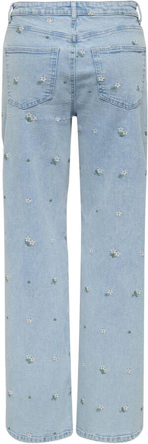 ONLY high waist wide leg jeans light blue denim - Foto 3