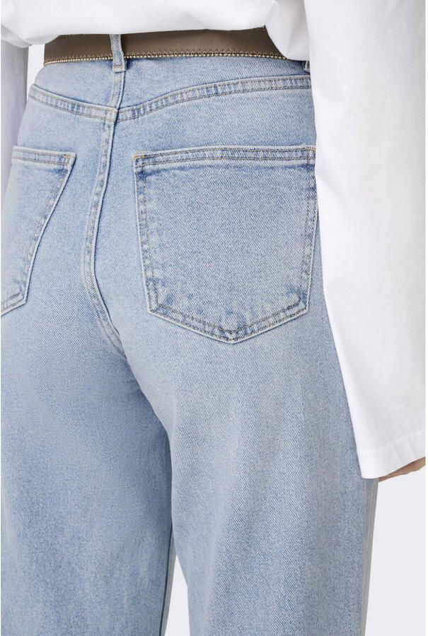 ONLY high waist wide leg jeans light blue denim - Foto 2