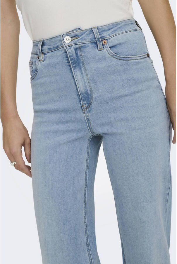 ONLY high waist wide leg jeans light blue denim - Foto 2