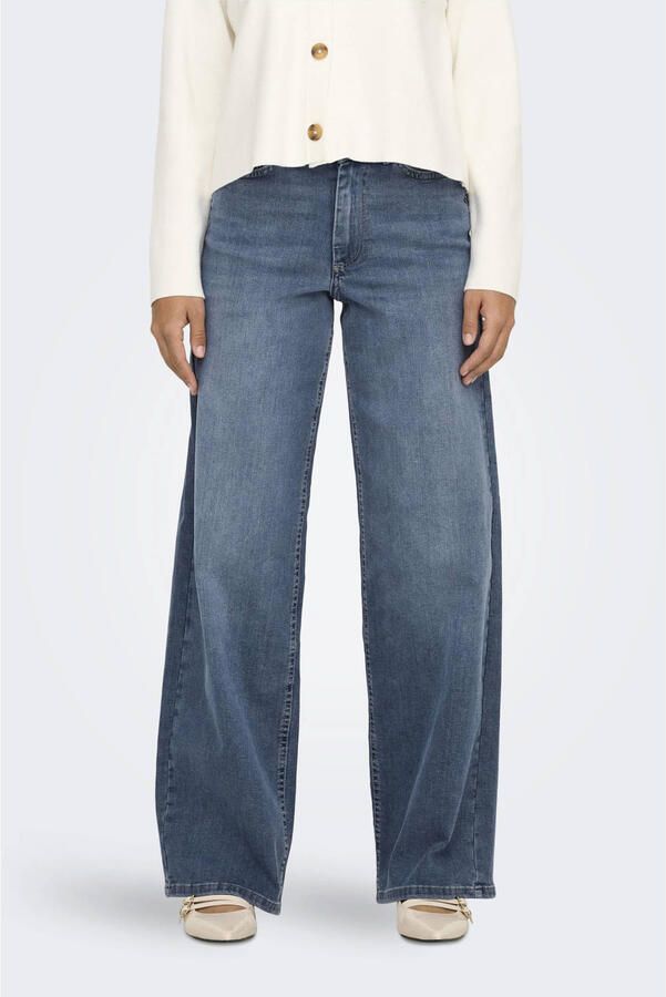 Only High-waist jeans ONLMADISON – High-waist-jeans met modieuze slijtage-effecten