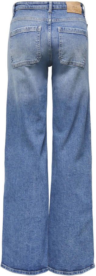 ONLY high waist wide leg jeans medium blue denim - Foto 3
