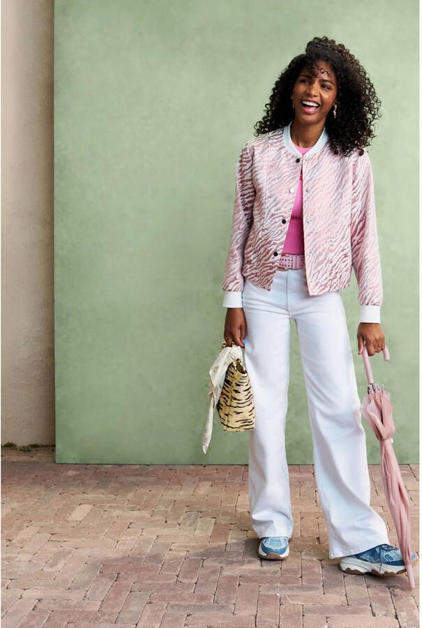 Only High-waist jeans ONLMADISON BLUSH HW WIDE DNM CRO NOOS