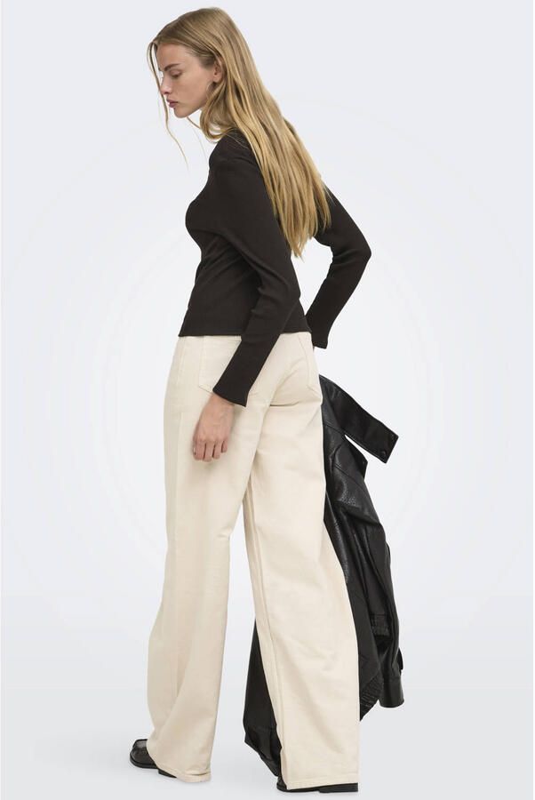Only Slim fit shirt met lange mouwen van katoenmix model 'SARA SHARAI' - Foto 2