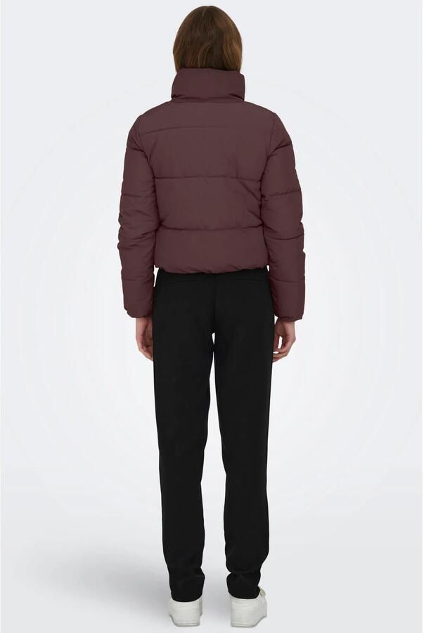 ONLY quilted winterjas donkerrood - Foto 2