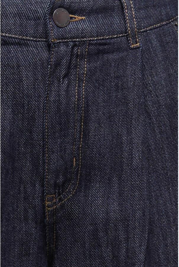 ONLY Onlmariko Hw Wide Pleat Dnm Qyt wide leg jeans donkerblauw - Foto 2