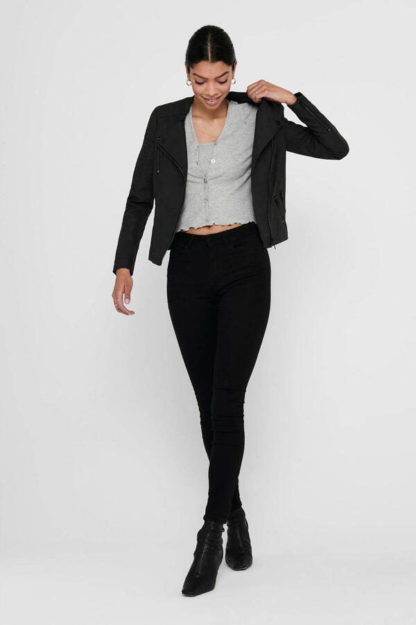 Only Imitatieleren jack ONLAVA FAUX LEATHER BIKER OTW NOOS