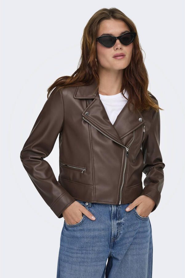 Only Leren Jas ONLCARMEN FAUX LEATHER