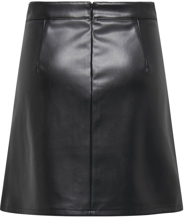 Only Imitatieleren rok ONLISABEL HW FAUX LEATHER SKIRT PNT