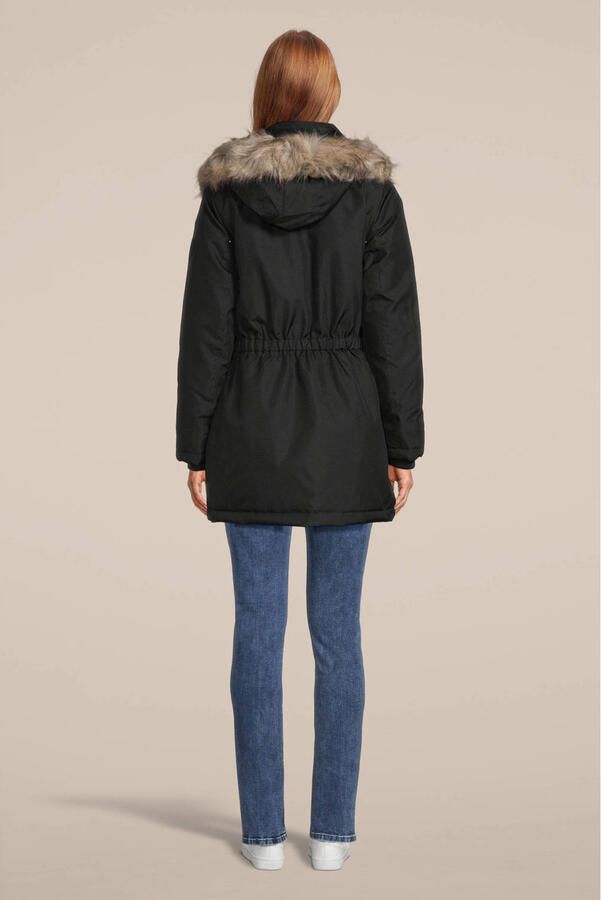Only Zwarte Hoodie met Ritssluiting en Knoopsluiting Black Dames - Foto 2