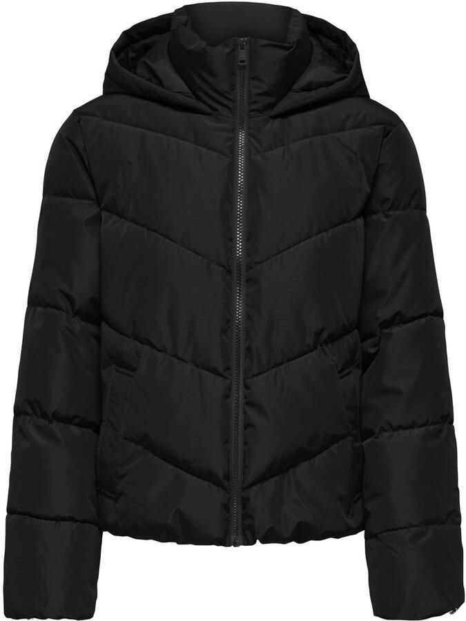 Only regular fit gewatteerd jack met capuchon model 'CLAIR'