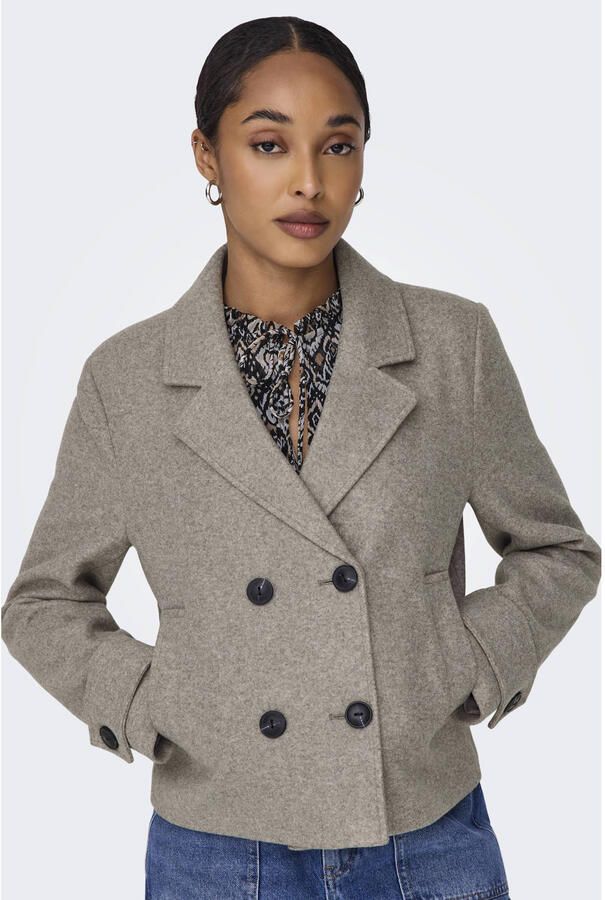 Only Korte trenchcoat met reverskraag model 'FREJA LIFE'