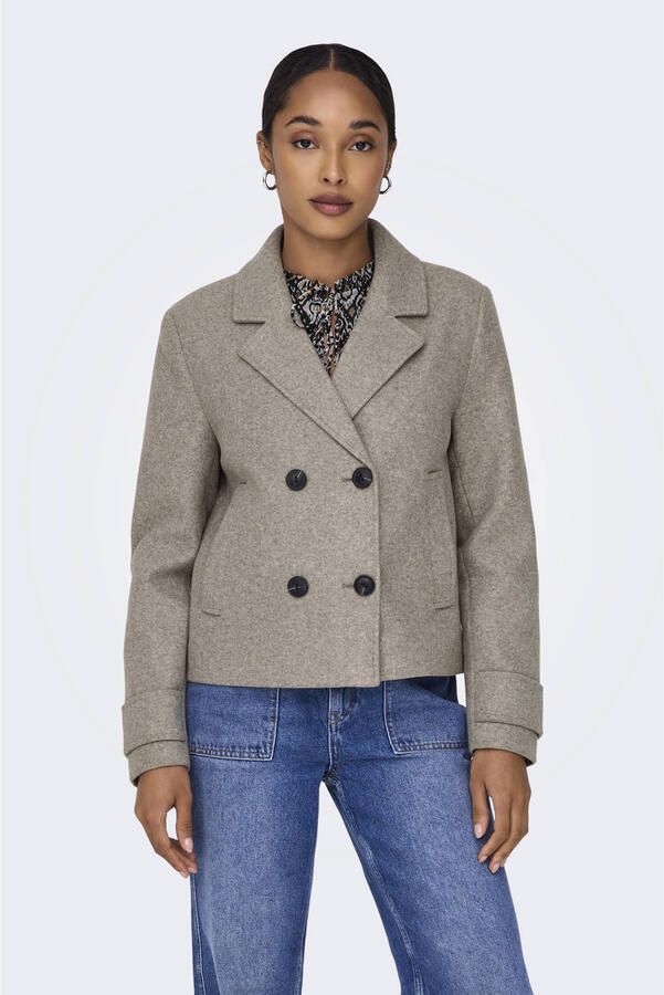 Only Korte trenchcoat met reverskraag model 'FREJA LIFE'